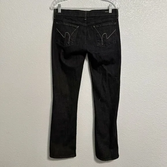 Citizen Of Humanity Ingrid Stretch Low Waist Flare Blue Jeans Size 28 Stay Gold - Picture 4 of 16